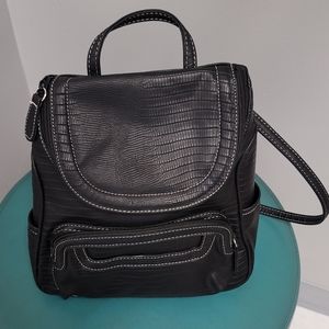 Black Backpack Purse